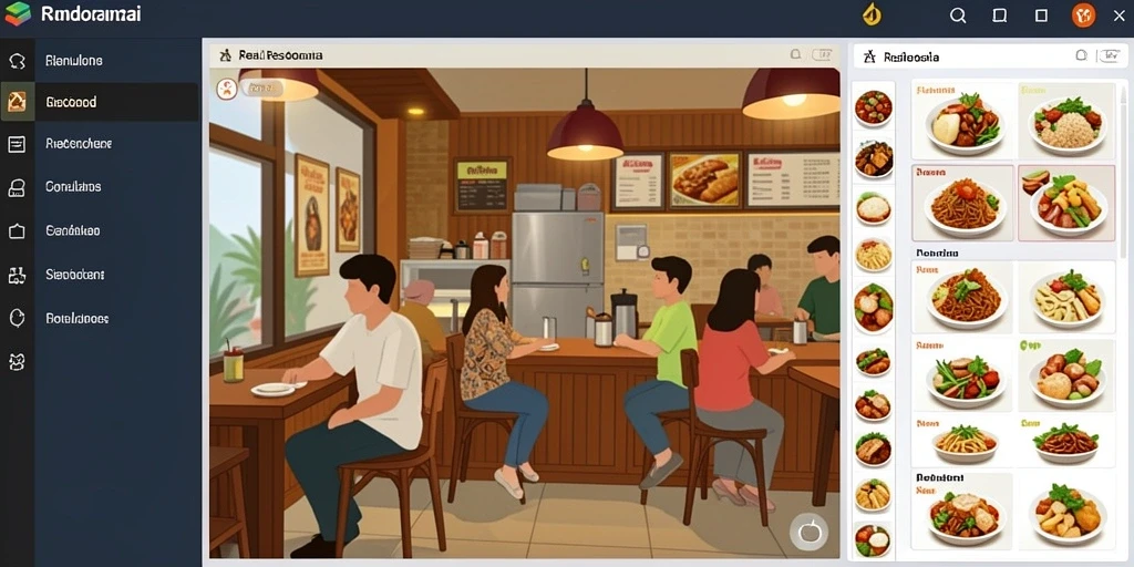 Tampilan grafis yang menawan dalam permainan.