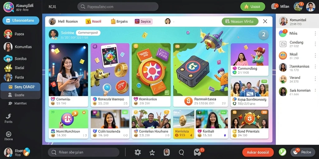 Screenshot menunjukkan tampilan awal permainan yang menawan.