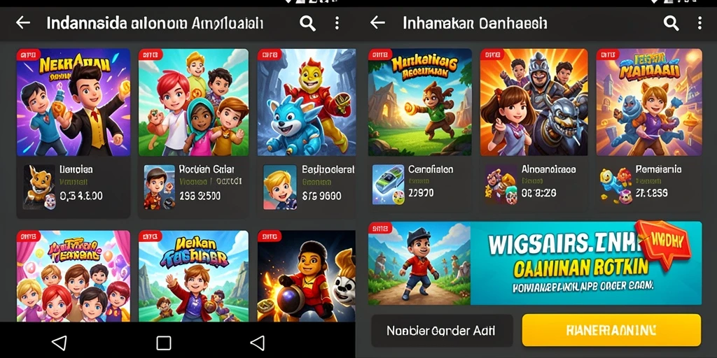 Screenshot pertama menunjukkan gameplay yang mendebarkan.