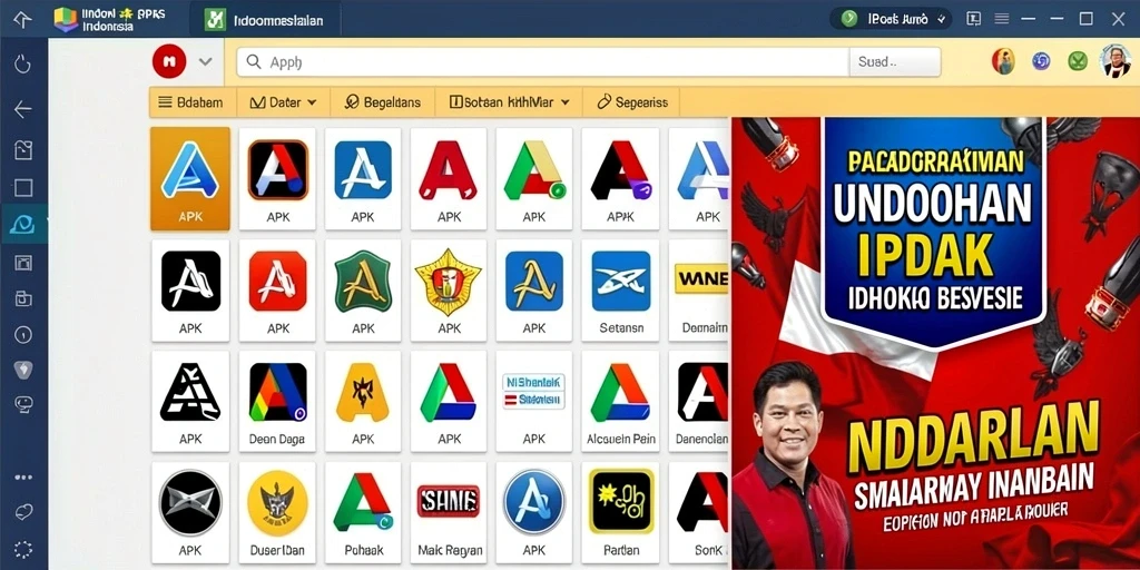 Tampilan awal yang menarik dan user-friendly.