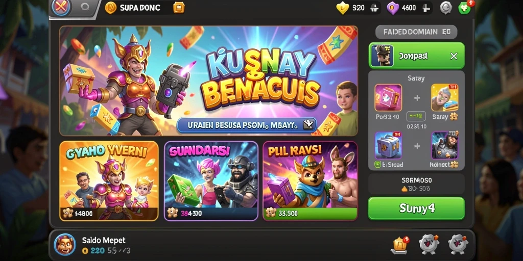 Tampilan menu utama yang menarik dan user-friendly.