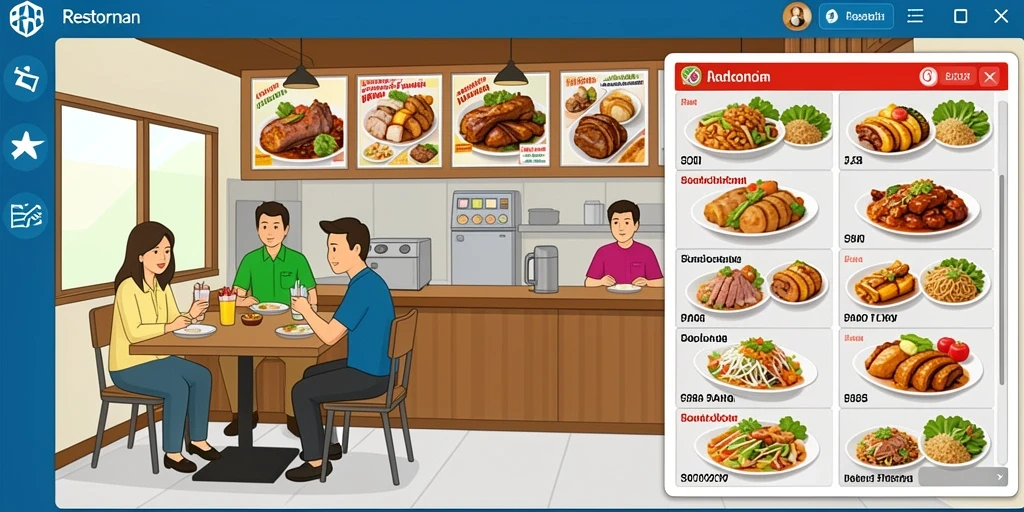 Tampilan menu utama yang menarik.