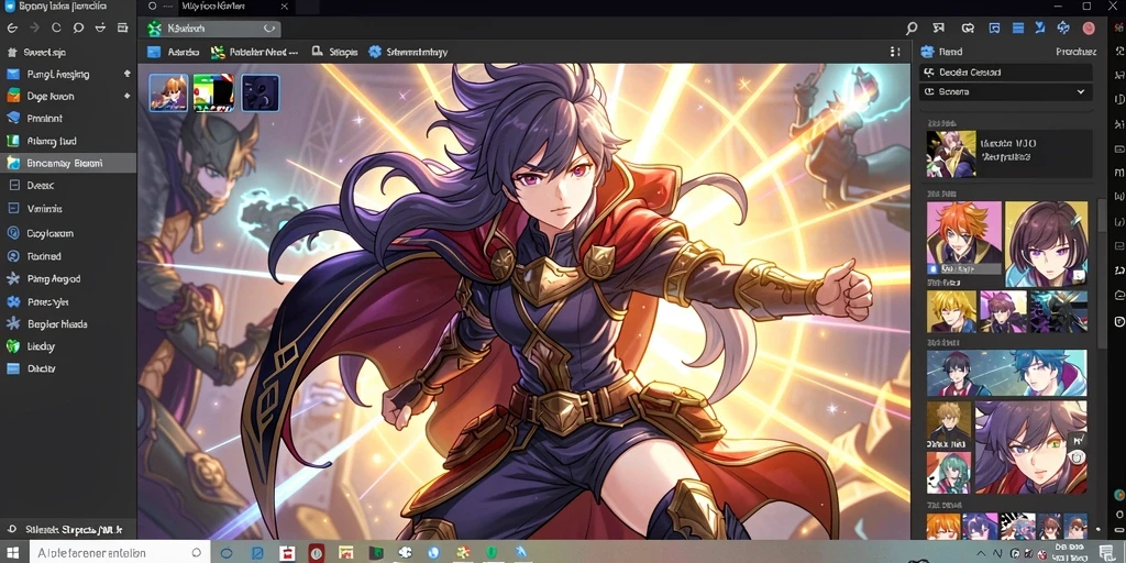 Tampilan level yang penuh warna dan detail.